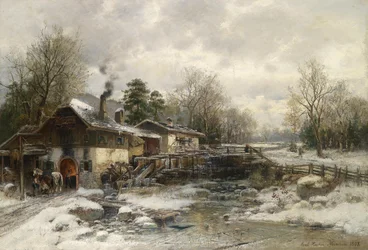 Forgeron en hiver